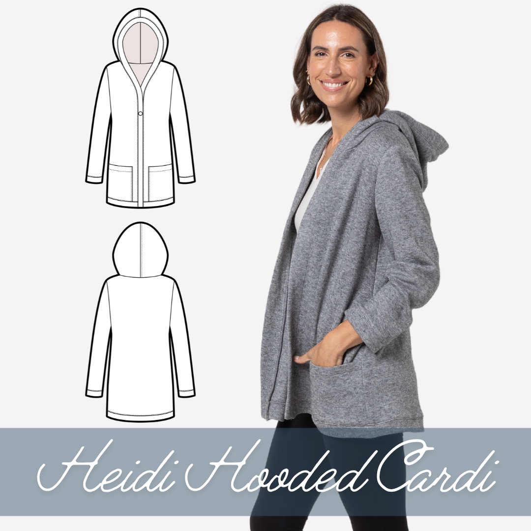 Heidi Hooded Knit Cardi PDF sewing pattern by Style Arc