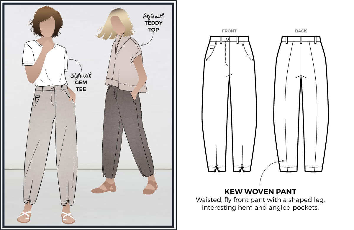 Wide Leg Trouser Sewing Patterns & Fabrics - YouTube