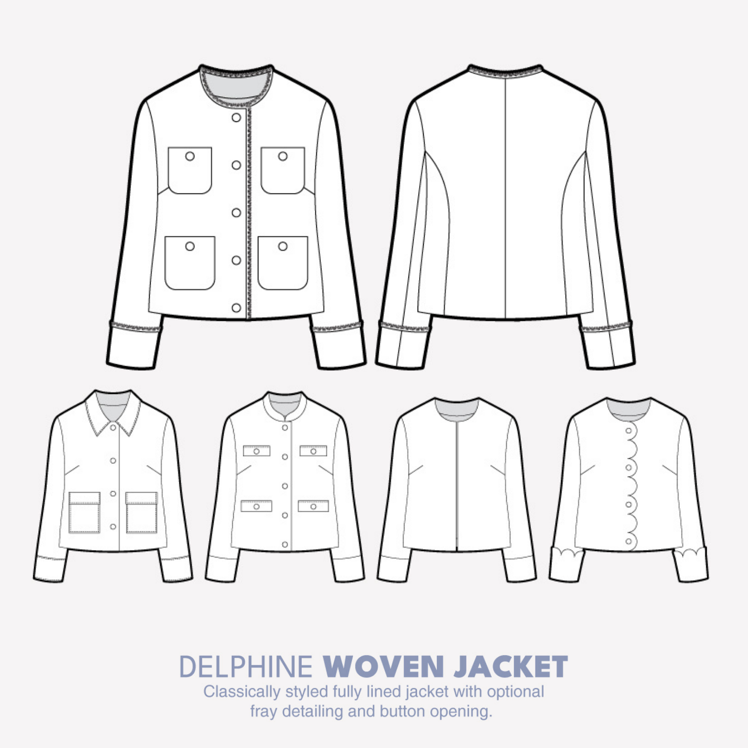 Shop the new Delphine Woven Jacket Pattern at stylearc.com today!