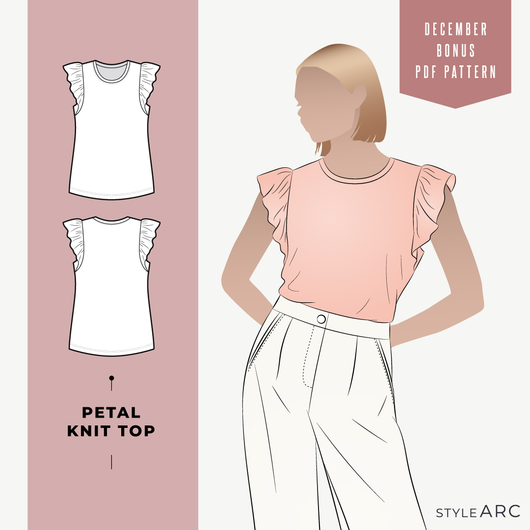 December Bonus PDF Pattern: Petal Knit Top