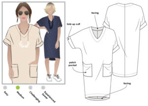 Adeline Dress Sewing Pattern – Casual Patterns – Style Arc