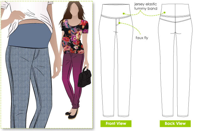 Andy Maternity Pant Sewing Pattern – Pants & Shorts Sewing Patterns – Style  Arc
