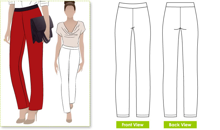 Thea Pant Sewing Pattern – Casual Patterns – Style Arc