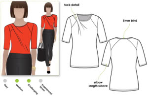 Emily Knit Top Sewing Pattern – Casual Patterns – Style Arc