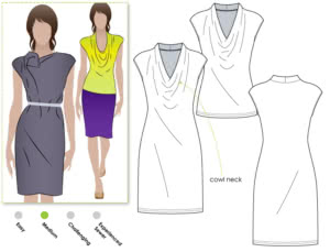 Franki Dress Sewing Pattern / Top Sewing Pattern – Cardigan & Top ...
