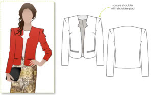 Gabby Woven Jacket Sewing Pattern – Semi-formal Patterns – Style Arc