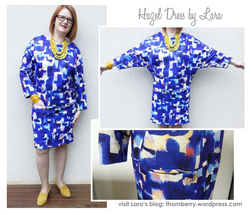 Hazel Combo Sewing Pattern By Lara And Style Arc - Oversized cocoon dress with so many options