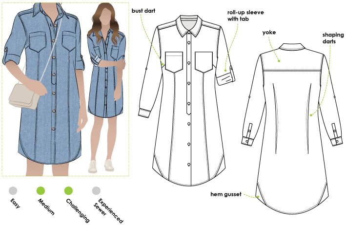 A Walk in the Park: Denim shirt dress, Utility vest & Converse sneakers } -  Meagan's Moda