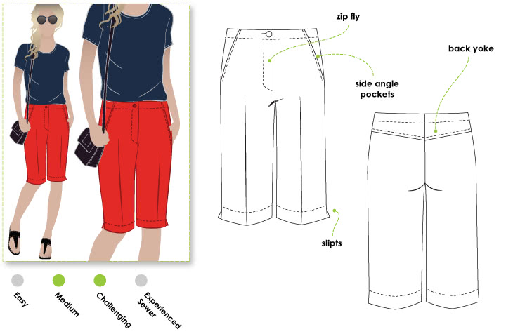 PDF Pants & Shorts Sewing Patterns – Style Arc
