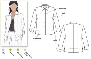 Marley Woven Shirt Sewing Pattern – Casual Patterns – Style Arc
