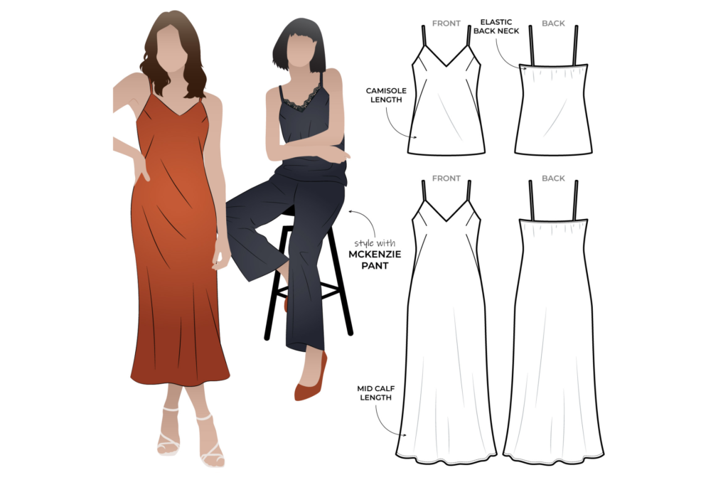 Exposed seam knit dress tutorial + PDF Pattern - Celeste Frock 