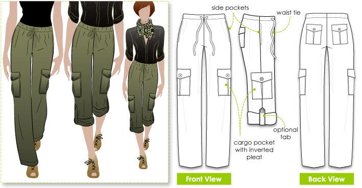 SINGAPOUR - Trousers and shorts - Women 32-52 - PDF Sewing Pattern – Ikatee  sewing patterns