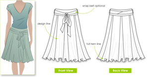 Lisa Skirt Sewing Pattern – Casual Patterns – Style Arc