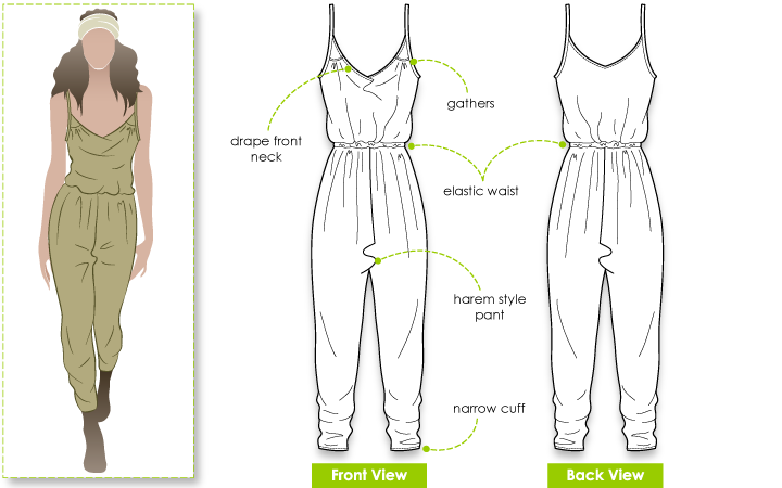 How to sew baby harem pants | Gathered