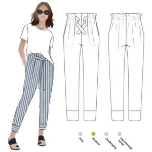 Tully Pant Sewing Pattern – Casual Patterns – Style Arc