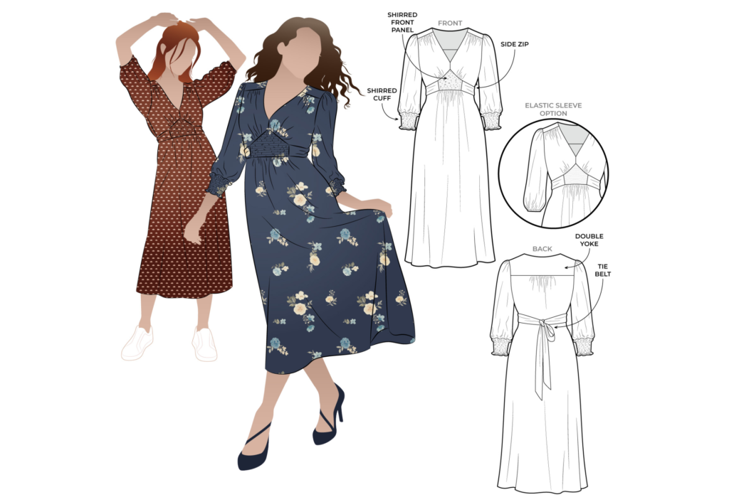 Philomena Woven Dress – Sewing Tutorials – Style Arc
