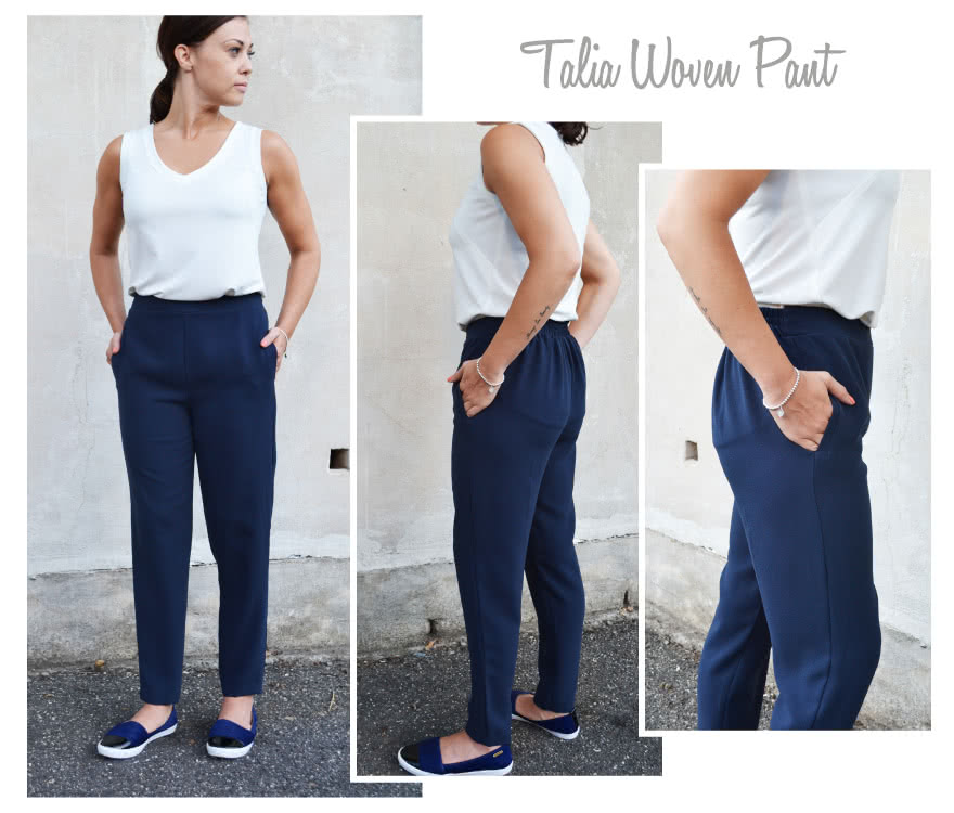 Talia Woven Pant Sewing Pattern PDF – PDF Casual Patterns – Style Arc