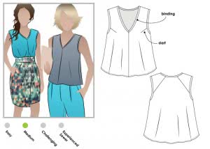 Vicki Top Sewing Pattern – Casual Patterns – Style Arc