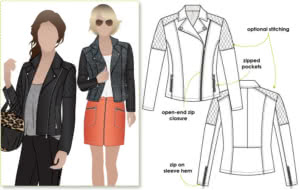 Ziggi Jacket Sewing Pattern – Casual Patterns – Style Arc
