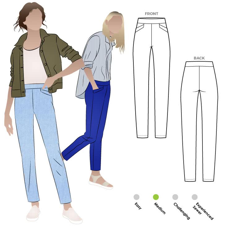 Airlie Stretch Pant Sewing Pattern – Casual Patterns – Style Arc