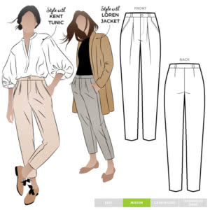 Audrey Pant Sewing Pattern – Casual Patterns – Style Arc