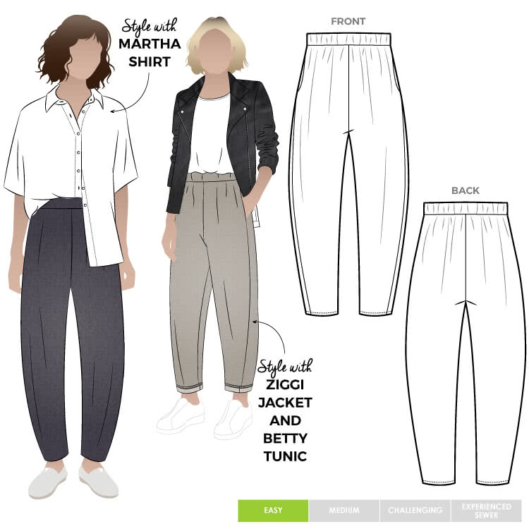 Simple Sew High-Waisted Trousers Pattern