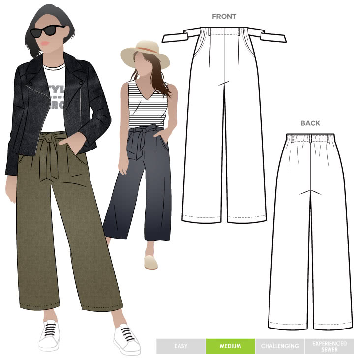 Clare Pant Sewing Pattern – Casual Patterns – Style Arc