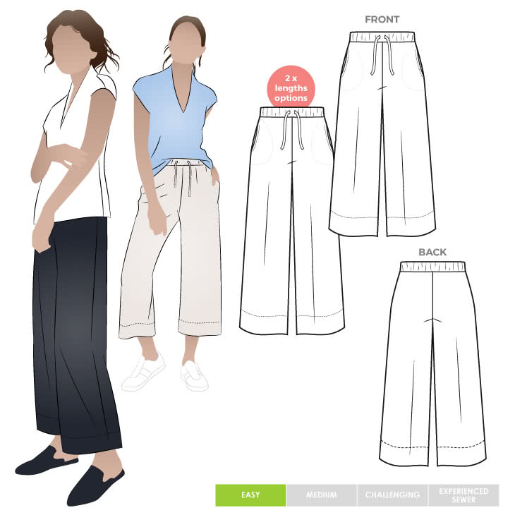 Como Knit Pant Sewing Pattern – Casual Patterns – Style Arc