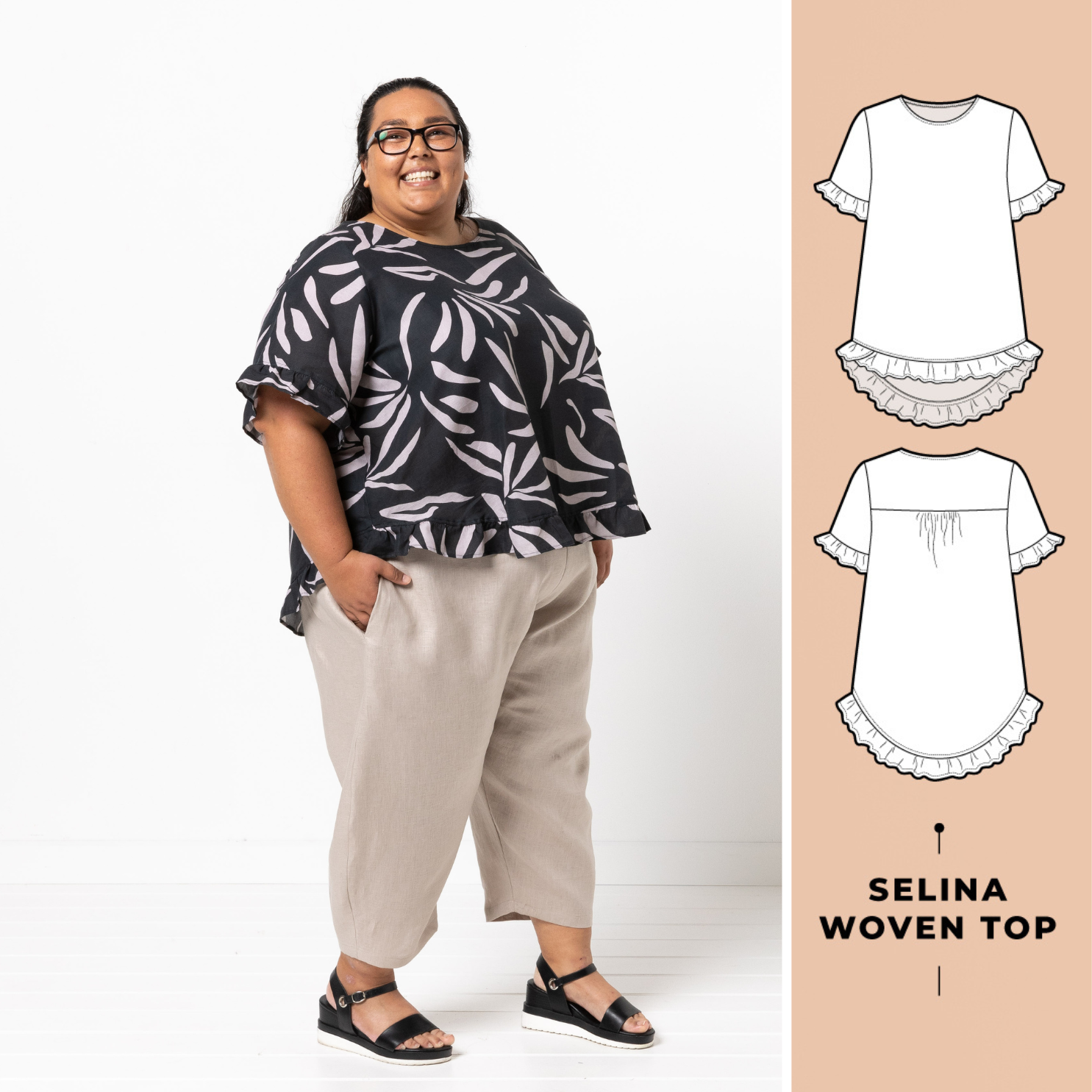 OCTOBER Freebie PDF Patterns are here! Meet our new Cassia Knit Top & Selina Woven Top 