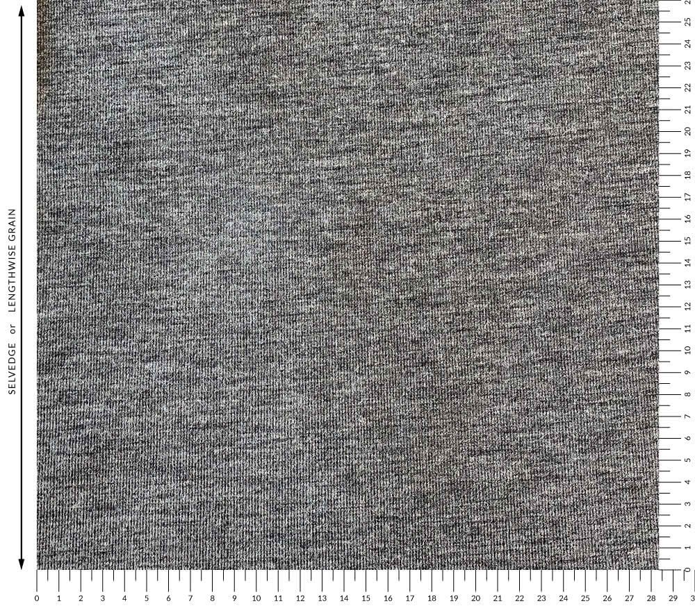Double Knit Fine Rib Fabric – Grey – Style Arc
