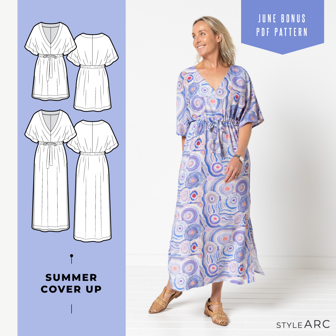 FREE Summer Cover Up PDF Pattern with any other purchase on stylearc.com until June 30!