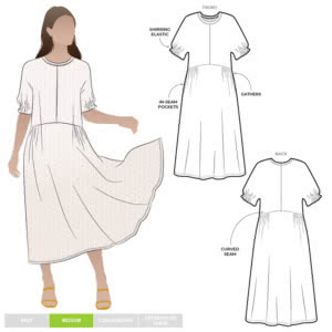 Eileen Dress Sewing Pattern – Casual Patterns – Style Arc