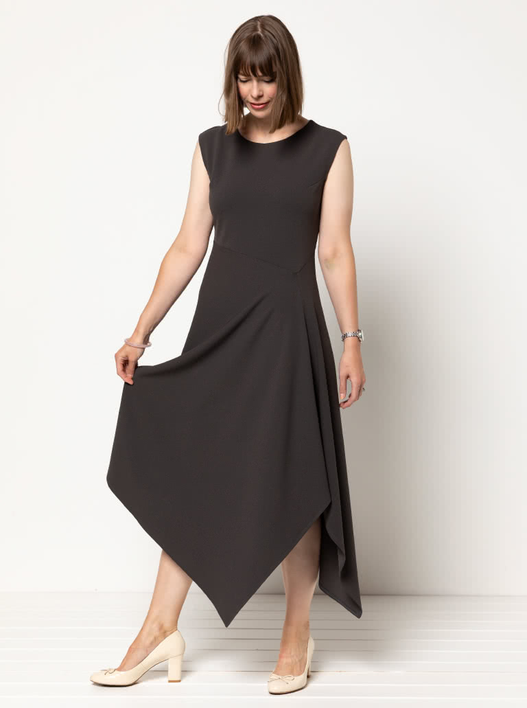Elley Designer Knit Dress Sewing Pattern – Semi-formal Patterns – Style Arc