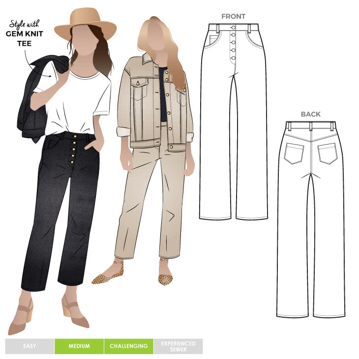Elwood Jean – Casual Patterns – Style Arc