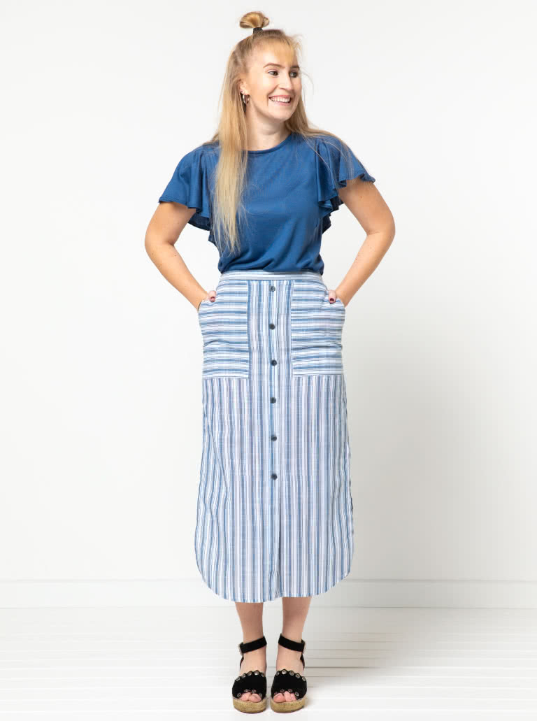 Indigo Maxi Skirt Sewing Pattern – Casual Patterns – Style Arc