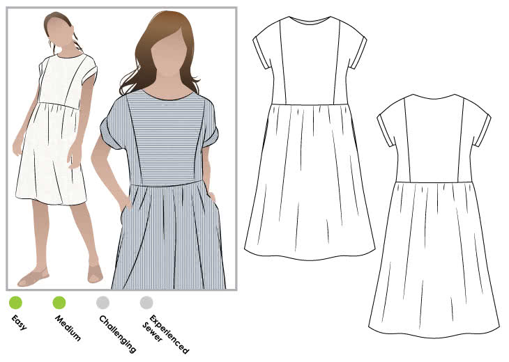 Style Arc (AUS) / Printed Sewing Pattern / Montana Midi Dress