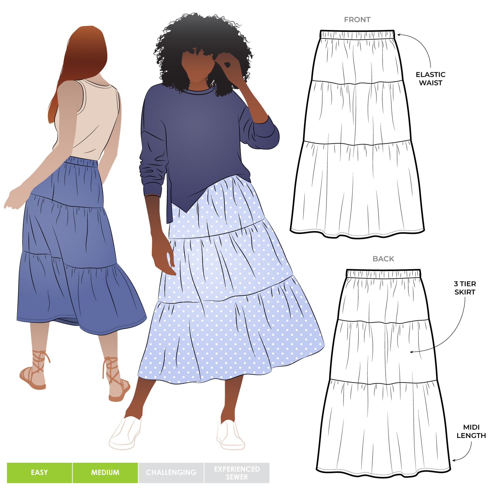 Styling a Tiered Skirt for Different Occasions