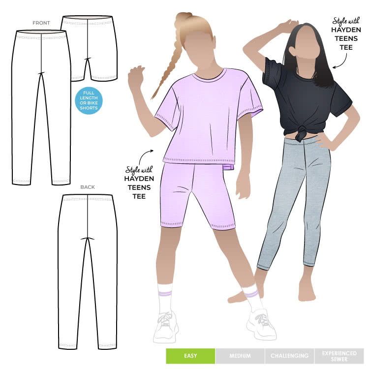 Laura Knit Legging Sewing Pattern – Casual Patterns – Style Arc