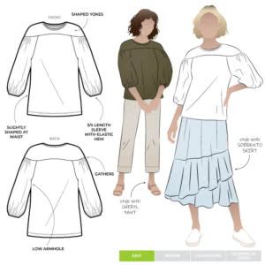 Lorna Knit Top Sewing Pattern – Casual Patterns – Style Arc