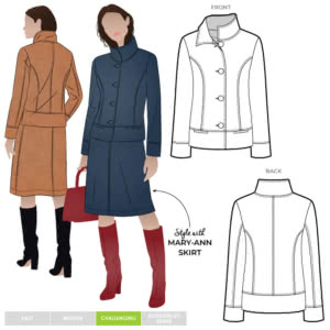 Mary-Ann Jacket Sewing Pattern – Casual Patterns – Style Arc