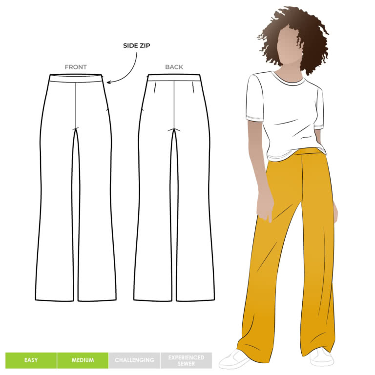 McKenzie Woven Pant Sewing Pattern – Semi-formal Patterns – Style Arc