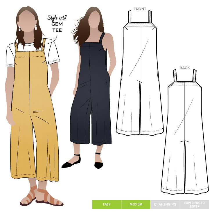 Mildred Jumpsuit Sewing Pattern – Casual Patterns – Style Arc