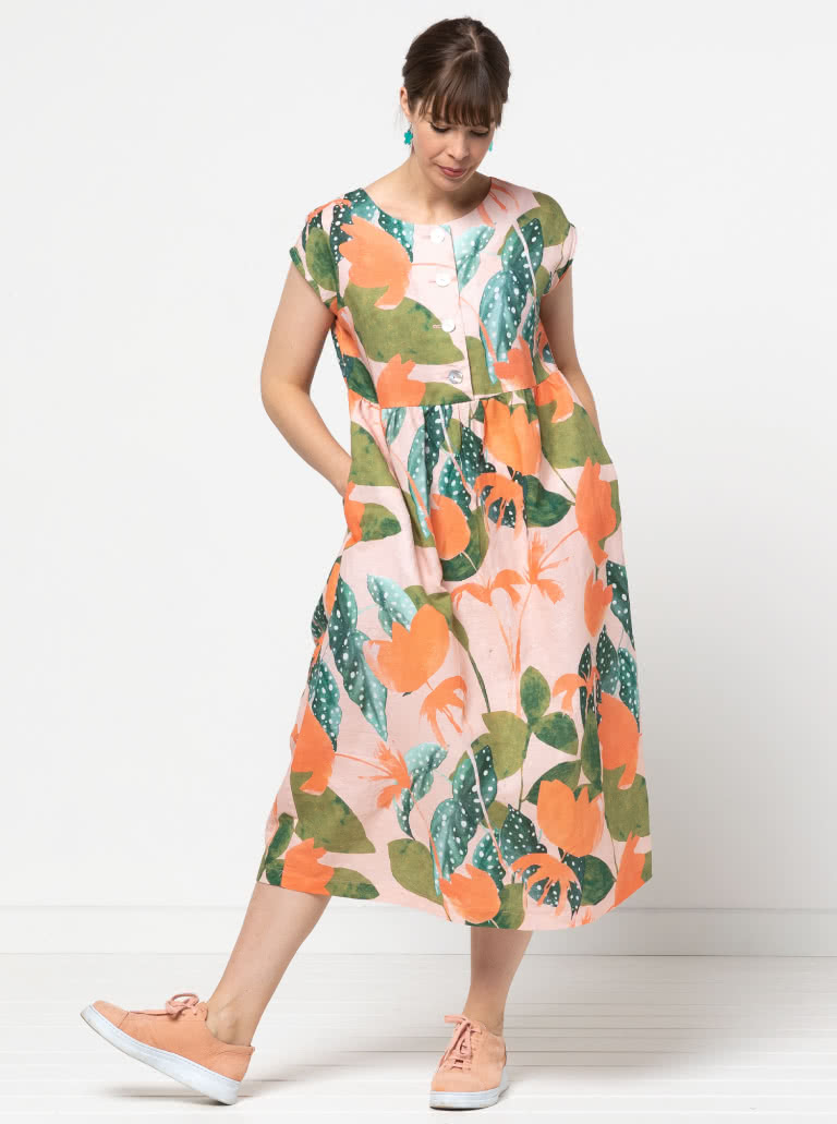 15+ Designs Style Arc Sewing Pattern Montana Midi Dress - TanishqFeyza