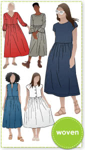 Montana Midi Dress Sewing Pattern – Casual Patterns – Style Arc