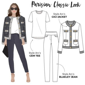 Parisian Classic Look – Sewing Pattern Outfits – Style Arc