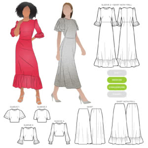 Queenie Woven Dress Sewing Pattern – Casual Patterns – Style Arc