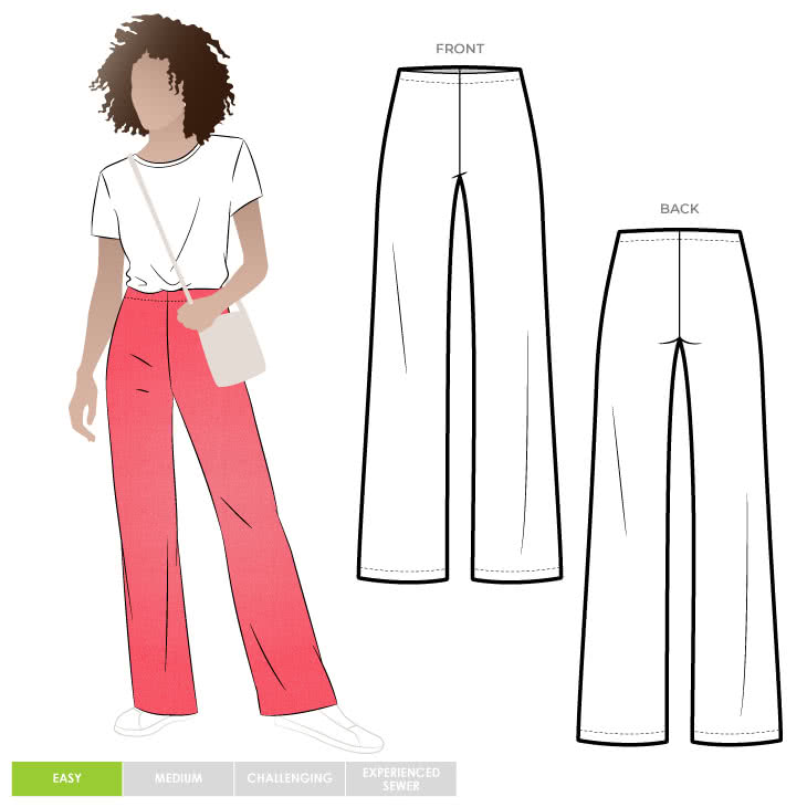 Sailor Sue Palazzo Pant Sewing Pattern – Casual Patterns – Style Arc