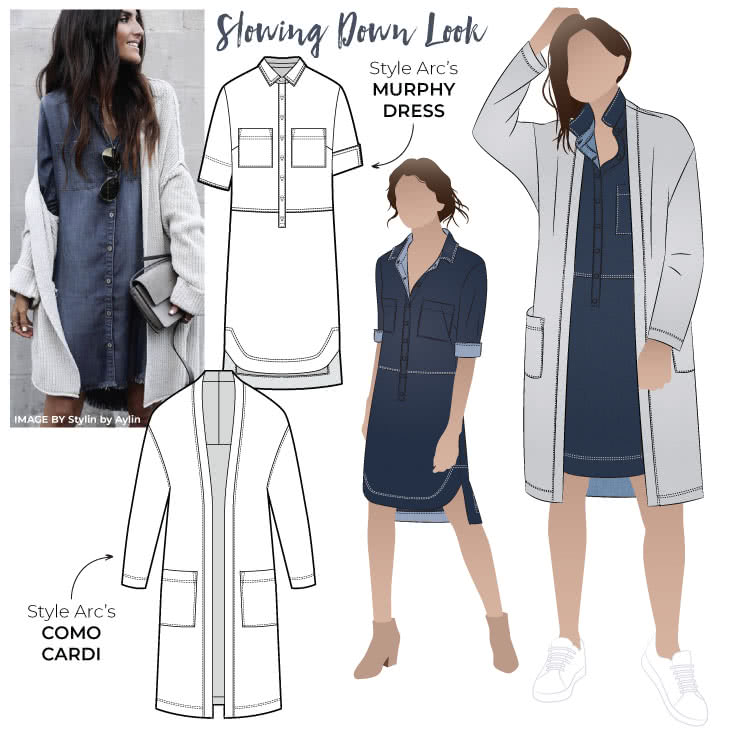 Slowing Down Look – Sewing Pattern Outfits – Style Arc