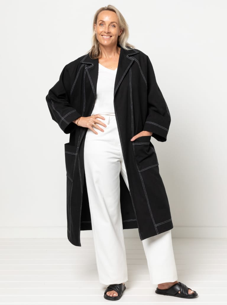 Springfield Woven Coat By Style Arc - Duster coat with a short or long option.