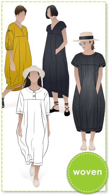 Sydney Designer Dress + Extension Pack Sewing Pattern Bundle By Style Arc - You'll have so many stylish options to sew when you combine the Sydney Designer Dress and the Sydney Dress Extension Pack!